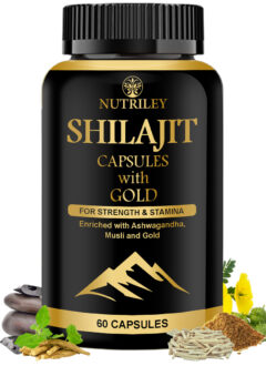 Shilajit capsules with gold 1