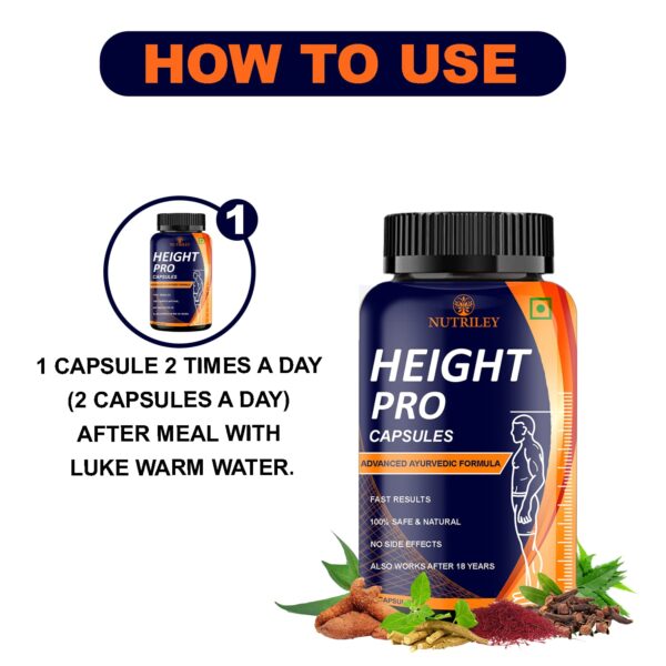 Nutriley Height Capsules For Women & Men 60 capsules - Image 3